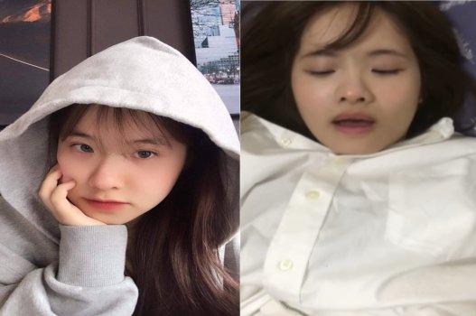 Thúy Quỳnh mặc đồng phục học sinh chơi nhau